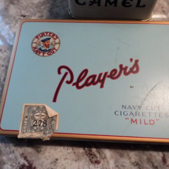 vintage cigarette/tobacco tins~ lot of 4 - Picture 5 of 13